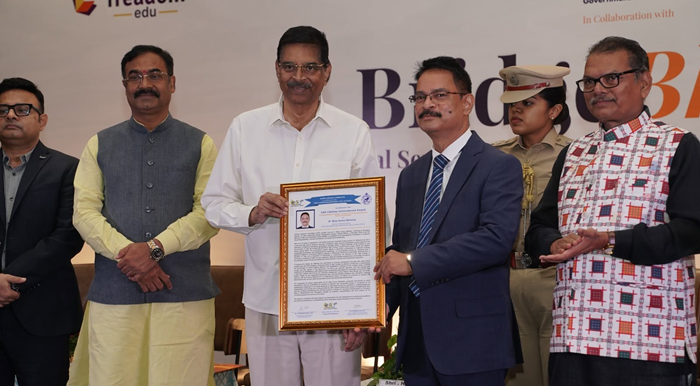 Odisha Governor Presents CSR Lifetime Achievement Award to CMD, IREDA